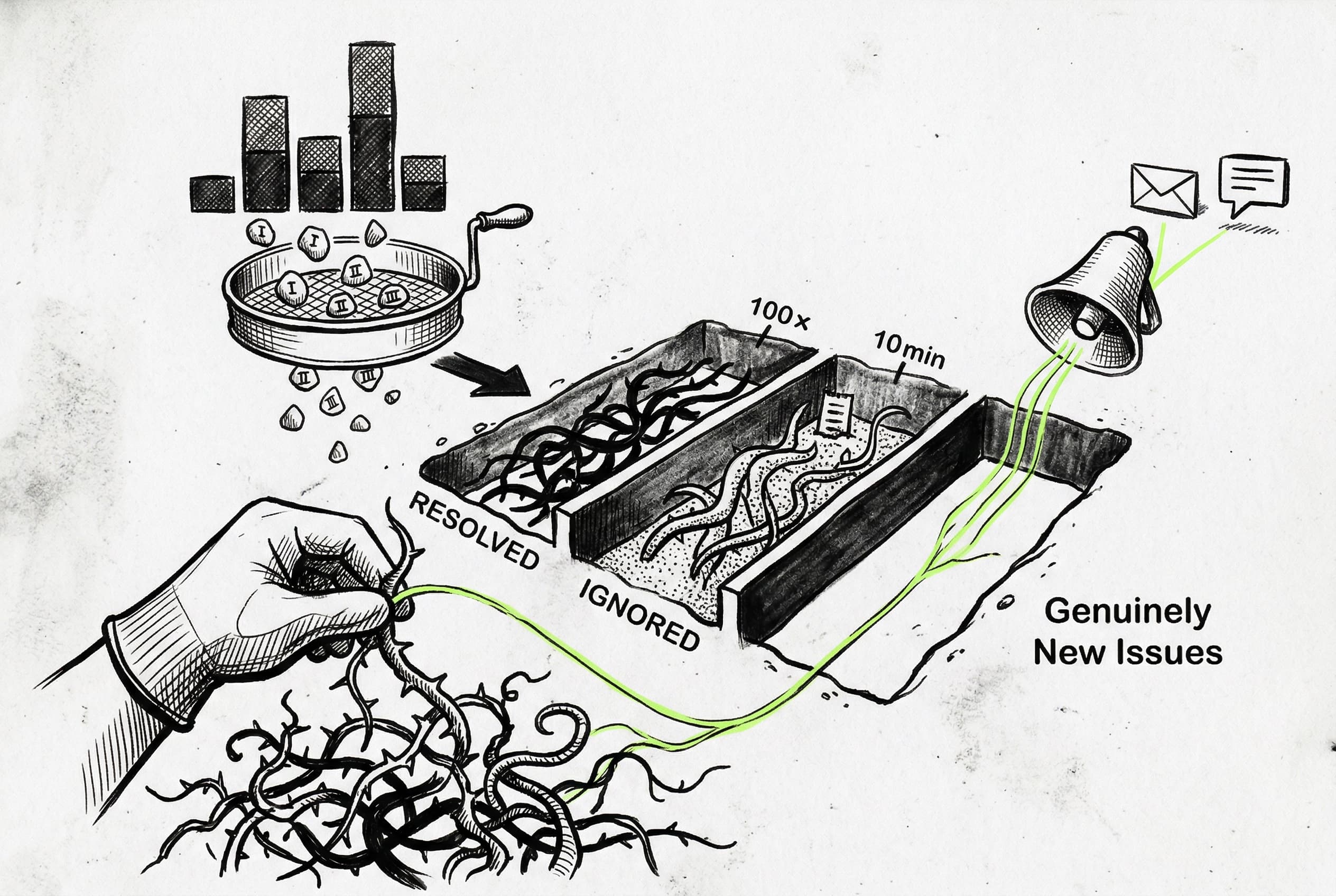 Smart error alerts, custom ignore rules, and version filters shipped